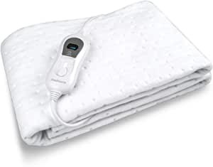 Medisana HU 665 Electric blanket with automatic shut-off, overheating protection, 3 temperature adjustment, washable, for all regular mattresses, 150 x 80 cm