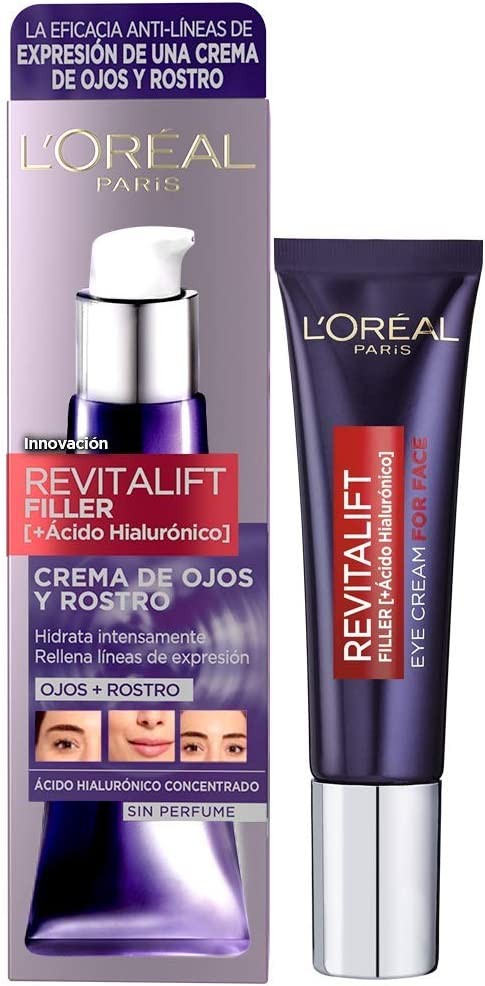 Move the mouse over the image to enlarge the image L'Oreal Paris REVITALIFT FILLER Hyaluronic Acid Eye Cream 30ml